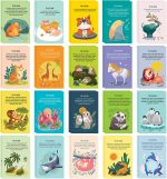 T MARIE 40 Animal Fun Fact Postcards - Bulk Thinking of You Postcard Pack for Kids, Students, Friends, Teacher, and More - Say Hello, Thank You or I Miss You with Colorful Note Cards